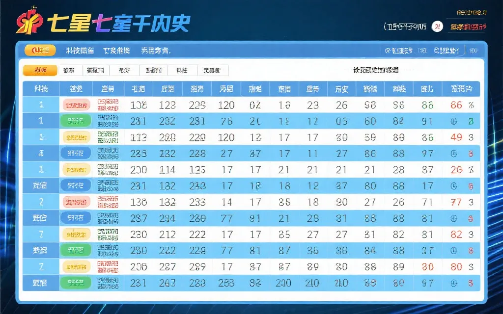 yy彩票 - 七星彩分析：数据结构揭秘与趋势观测的科学之旅