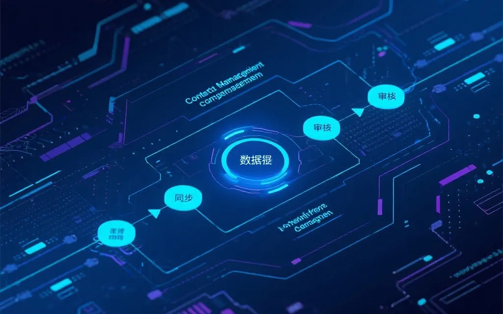 内容管理与数据同步流程图